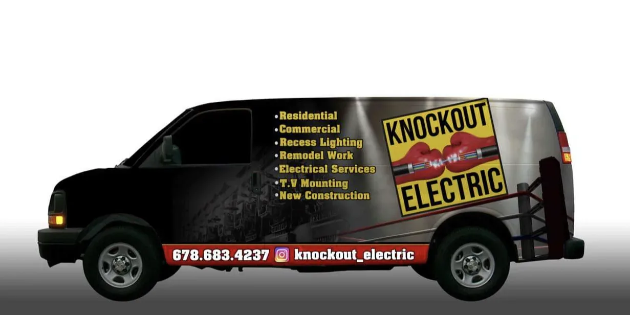 A van with the words indy electric on it.